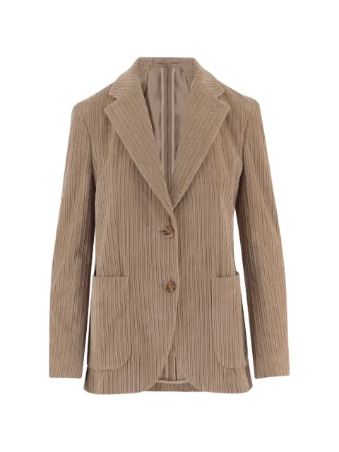 Lardini ribbed button-down blazer Brown ILA53530200