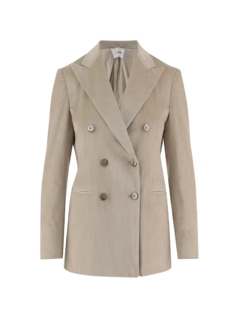 Lardini double-breasted corduroy blazer Neutrals ACD67805