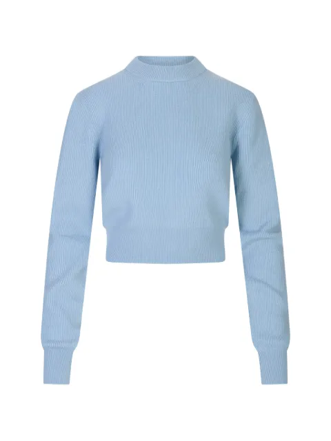 Malo rib-knit mock-neck sweater Blue DXA416F1C02
