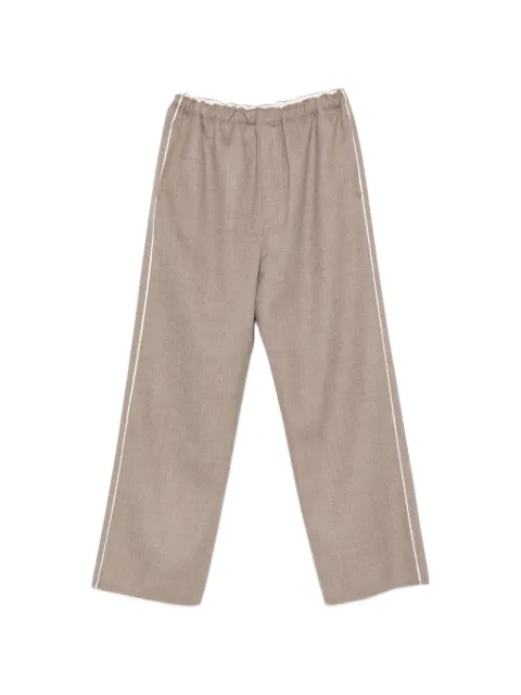 Carven side-stripe wide-leg trousers Neutrals 6262K21016