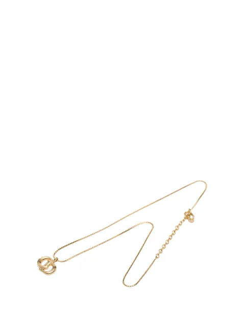 Christian Dior Pre-Owned 20th Century Gold Plated CD Logo Pendant Necklace costume necklace Gold ULZC1GXYMBY2SGJY