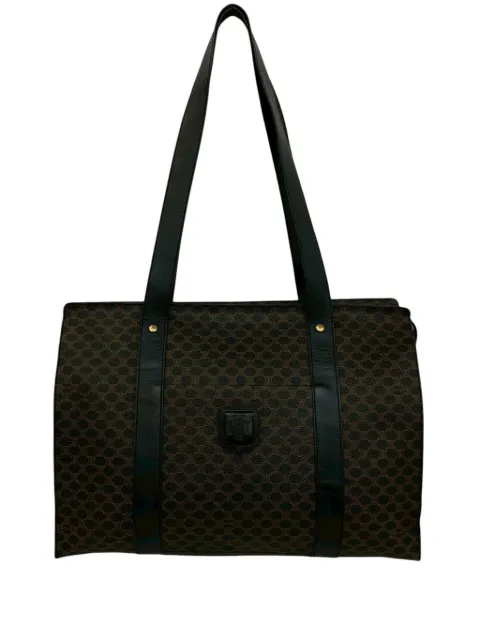 Celine Pre-Owned 20th Century Macadam Coated Canvas tote bag Brown NFUXV76D10C84JWU