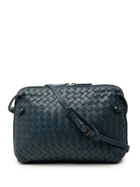 Bottega Veneta Pre-Owned 2012-2026 Nappa Intrecciato Nodini crossbody bag Blue EF1Q9RHUR74WE39B