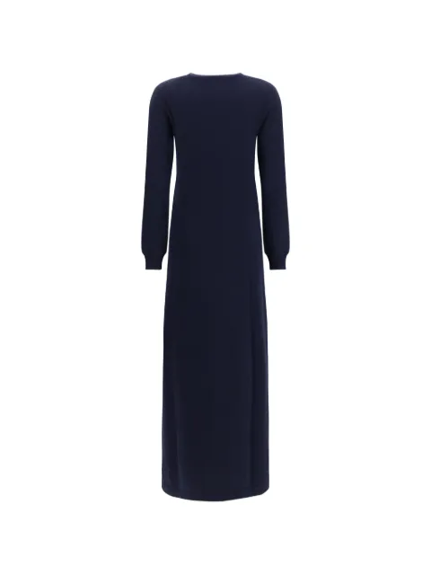 Malo cashmere long-sleeve maxi dress Blue DXS140F1C02