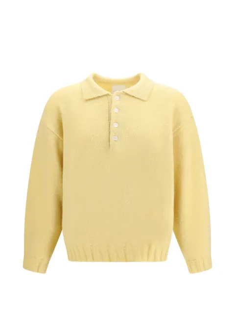 FOUND knit polo sweater Yellow FOPF26SW01525