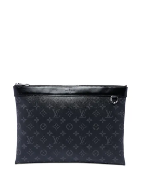 Louis Vuitton Pre-Owned 2018 Monogram Eclipse Discovery Pochette GM clutch bag Black V55DNJHOW1ZBR3DR