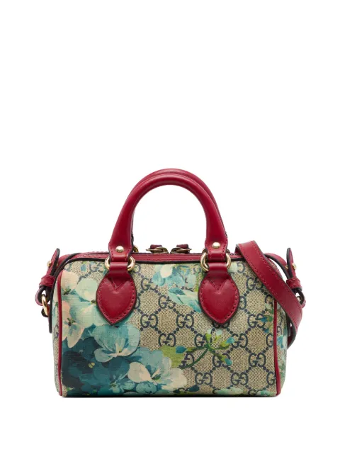 Gucci Pre-Owned 2016-2026 Mini GG Supreme Blooms Boston Bag satchel Neutrals UJZUZ6HV8DXTBILO