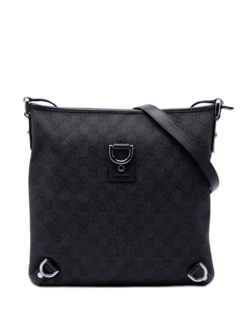 Gucci Pre-Owned 2000-2015 GG Denim Abbey D Ring crossbody bag Black TVODMIC9XJPXTUCQ