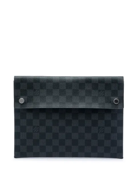 Louis Vuitton Pre-Owned 2020 Damier Graphite Alpha Triple Pochette clutch bag Black TV44HGPKZEJO48I8