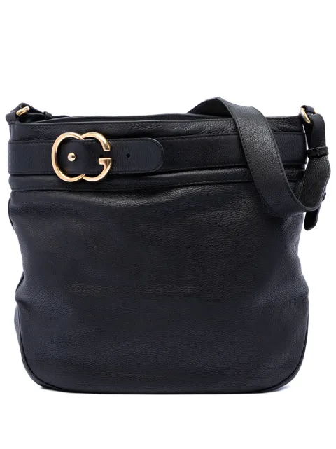 Gucci Pre-Owned 2016-2026 Large Calfskin Ride shoulder bag Black GUH41B9NLYP9MM7F
