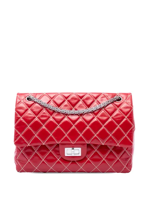 CHANEL Pre-Owned 2008-2009 Quilted Glazed Calfskin Reissue 2.55 Surpique Double Flap 227 shoulder bag Red FIJOQ68MRL7U7Z4O
