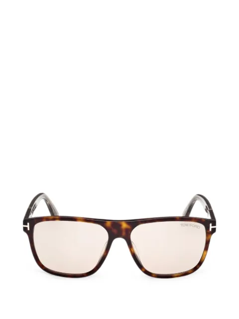 TOM FORD Eyewear Frances square-frame sunglasses Brown FT1081
