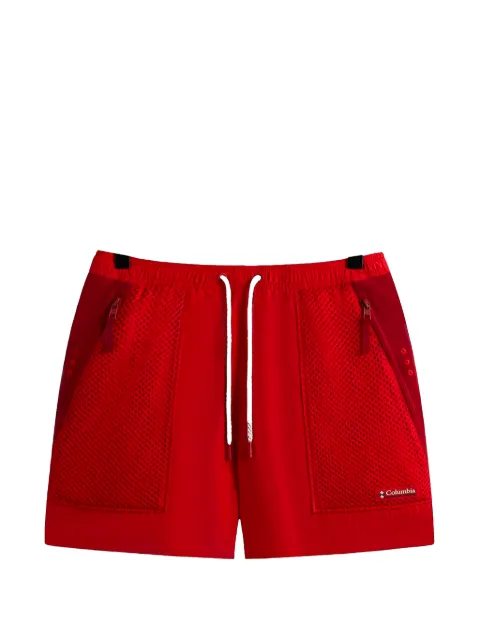 KITH x Columbia Wind mesh-panelled drawstring track shorts Red KTHXCW1RSC