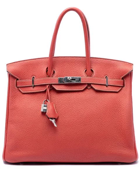 Hermès Pre-Owned 2011 Clemence Birkin Retourne 35 handbag Red 7IGN59R0VI8PQR75