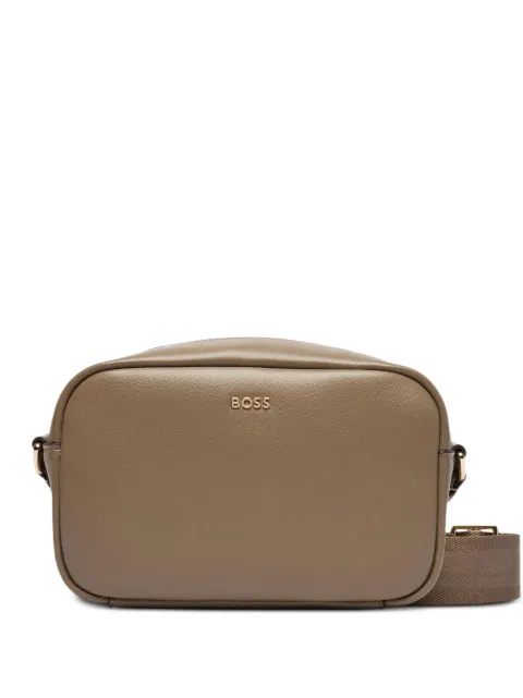 BOSS logo-motif cross body bag Brown 50547765