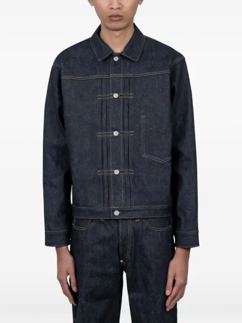 Human Made pleated denim jacket Blue HM31JK002