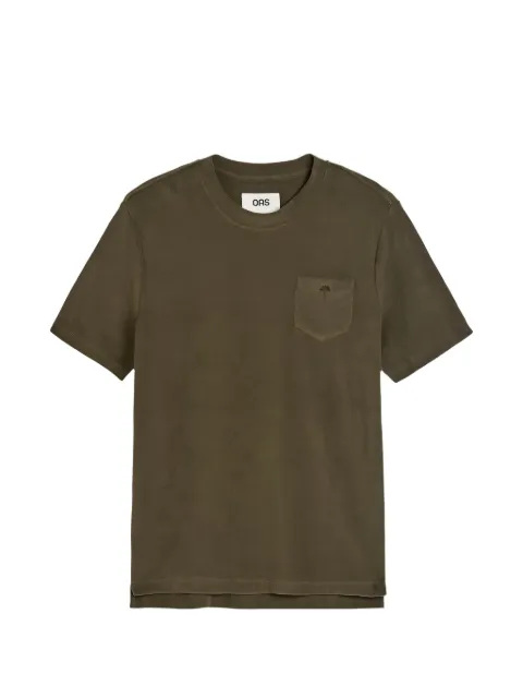 OAS Company Terry patch-pocket T-shirt Green 7003
