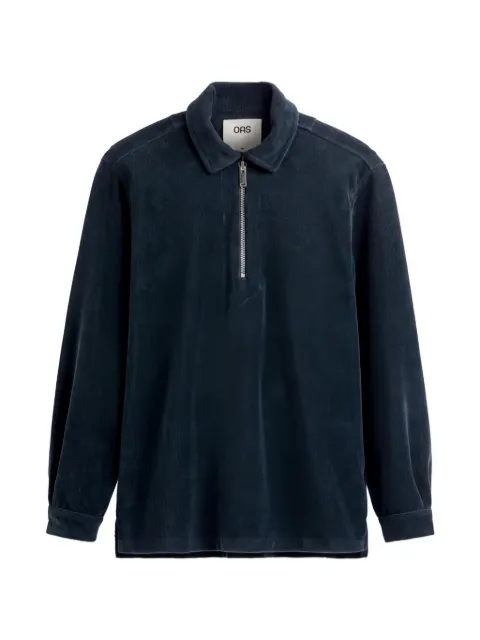 OAS Company Savvy zip-fastening polo shirt Blue 1020034251
