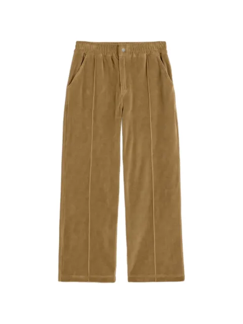 OAS Company Ander pintuck-detail trousers Brown 2020031001