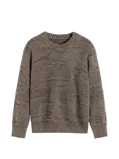 OAS Company Pino crew-neck sweater Brown 104001
