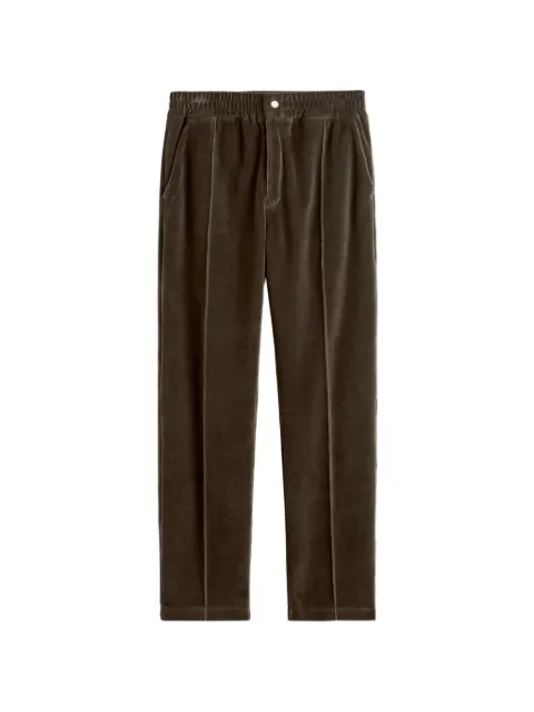 OAS Company Formentera straight-leg trousers Brown 2020011001