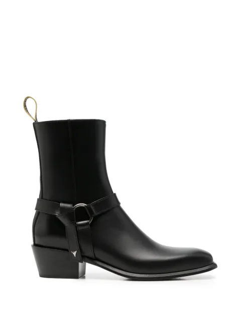 FENDI Double O leather ankle boots Black 8T908569F
