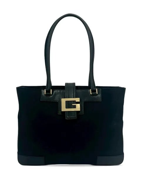 Gucci Pre-Owned 2000-2015 Canvas Tote shoulder bag Black WN5M7C10RGAB8XGY