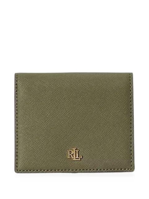Lauren Ralph Lauren logo-plaque bifold wallet Green 432962112022