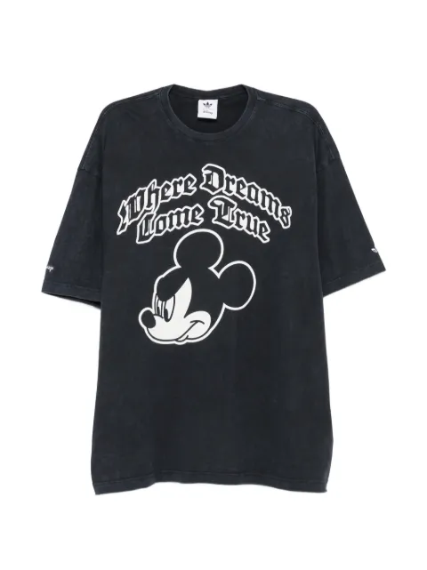 adidas x Disney Mickey Mouse graphic-print T-shirt Black IA4402