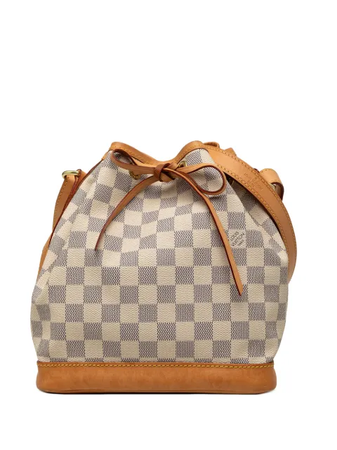 Louis Vuitton Pre-Owned 2015 Damier Azur Noe BB bucket bag White R702D3908F5IT4N6