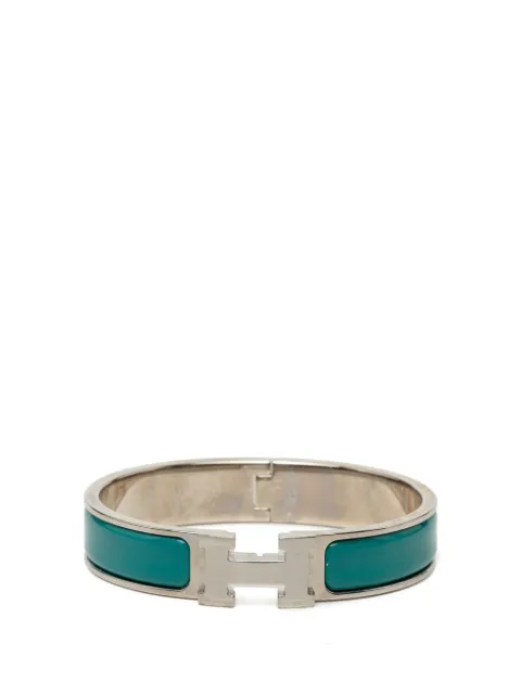 Hermès Pre-Owned 2015-2024 Narrow Enamel Clic H Bracelet PM costume bracelet Blue B8069NTVMWSUC73J