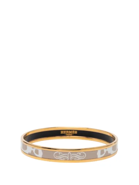 Hermès Pre-Owned 2017 Narrow Brides de Gala Tattoo Enamel Bangle 65 costume bracelet Brown 00XY5L3R9OYC7821
