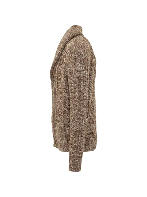 RAKKI shawl-collar cardigan Brown TYCOONWVB