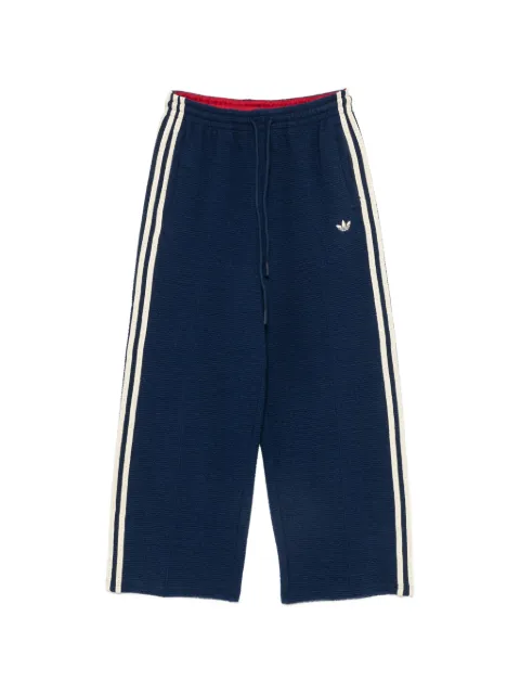 adidas seersucker side-stripe track pants Blue KR9608