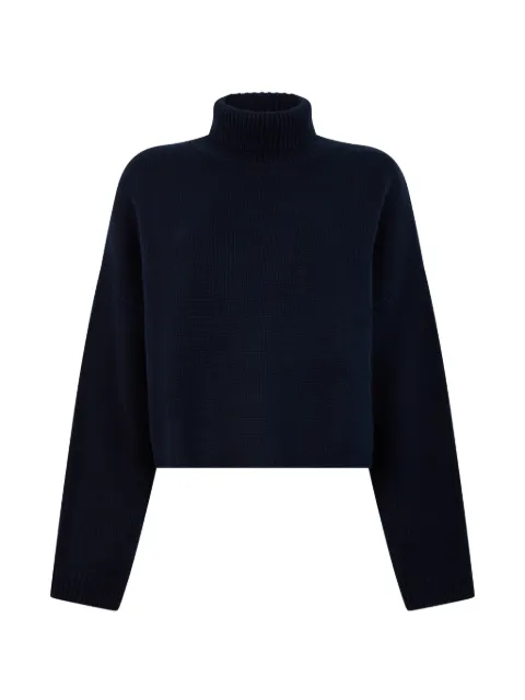 Lisa Yang ribbed-knit roll-neck sweater Blue 2026532