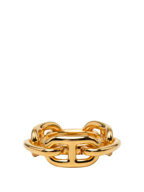 Hermès Pre-Owned 2000-2026 Gold Plated Regate Ring scarf rings Gold QSXZTM61OO6N4JLZ