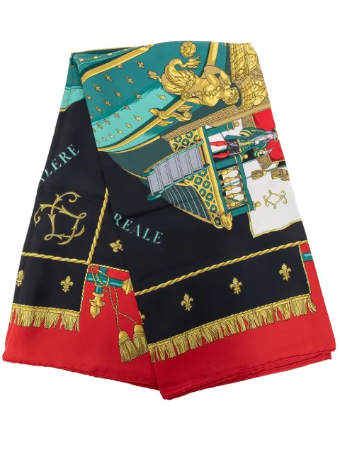 Hermès Pre-Owned 2000-2026 Vue Du Carrosse De La Galere La Reale Silk Scarf 90 scarves Multicolour IG1EOG2RA9S2R76P