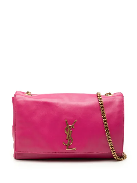 Saint Laurent Pre-Owned 2022 Medium Smooth Calfskin and Suede Reversible Kate crossbody bag Pink FEIX1QMQNT4XYJRO