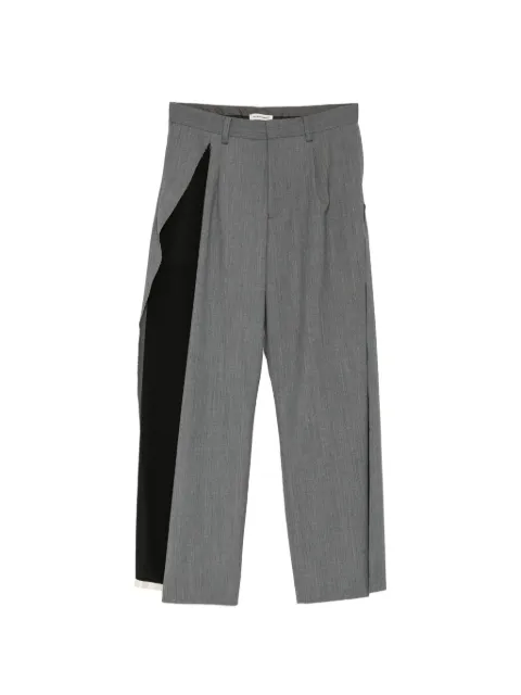Undercover raw-edge panelled trousers Grey UP2F1501