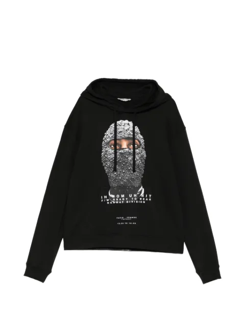 Ih Nom Uh Nit graphic-print hoodie Black NUW26249
