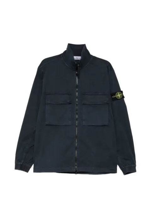 Stone Island logo-patch jacket Blue L2S151200024S00L1