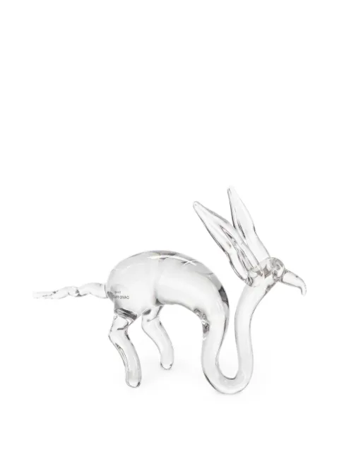 COLLEVILCA crystal hare statue White 4458