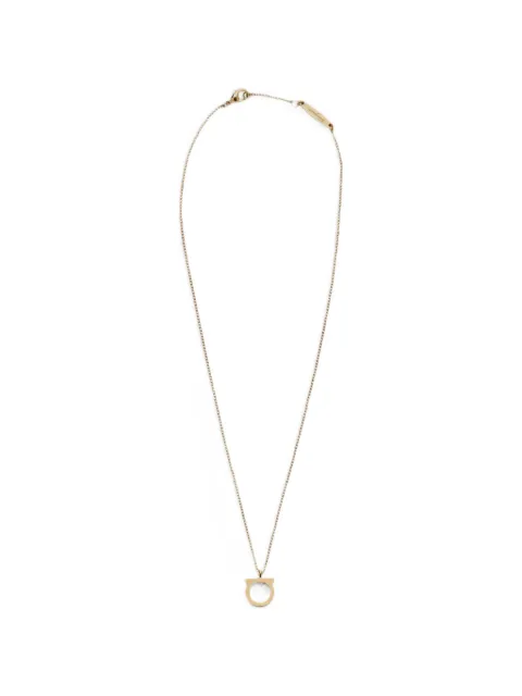 Ferragamo Gancini crystals necklace (L) Gold 696659760133ORO