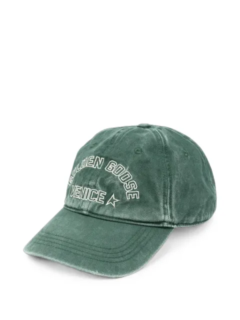 Golden Goose logo-embroidered baseball cap Green GUP02837P002618