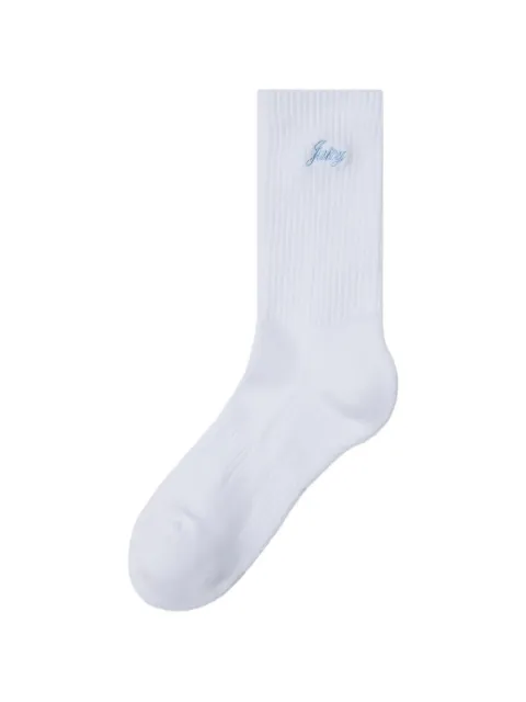 Sporty & Rich logo-embroidered ribbed socks White AC104716326WH100