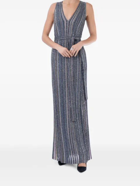 Missoni striped sleeveless maxi dress Grey DS26WG0K