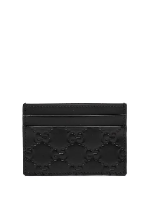 Gucci Pre-Owned 2000-2015 Guccissima card holder Black Z7U6ARQG2FPFA35X