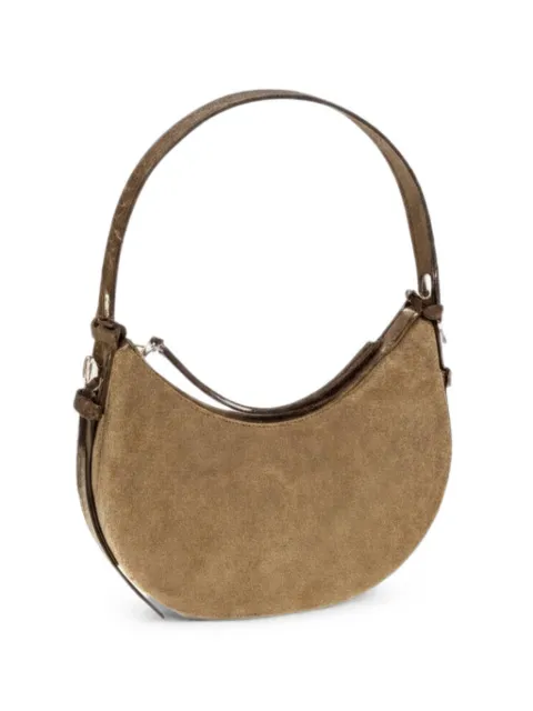 Tory Burch Romy suede Half Moon bag Neutrals 185086