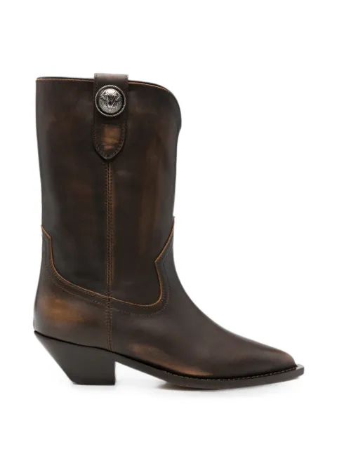 Via Roma 15 pointed-toe western-style boots Brown 4680