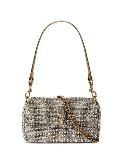Kurt Geiger London crystal-embellishment Eagle-detail shoulder bag Neutrals 5829643609